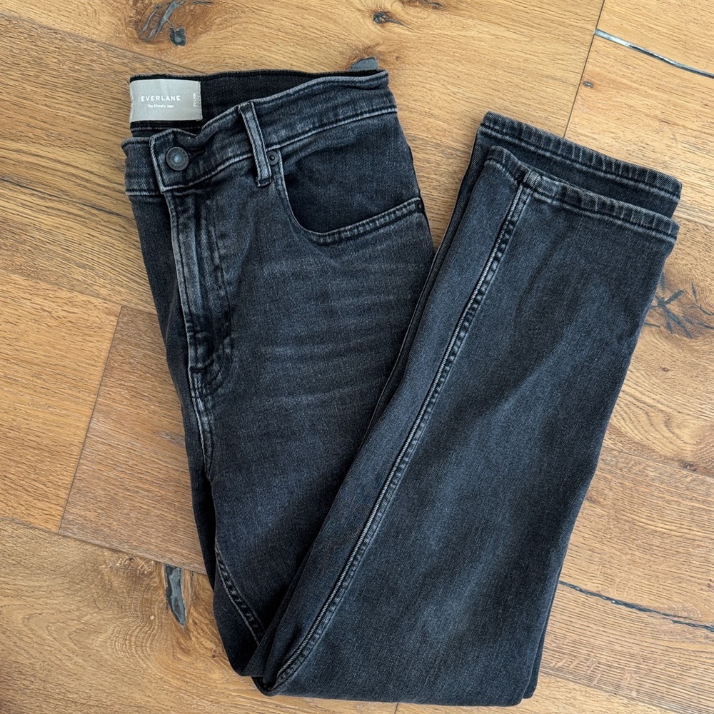 Everlane Women's Crop Charcoal Slim Jeans